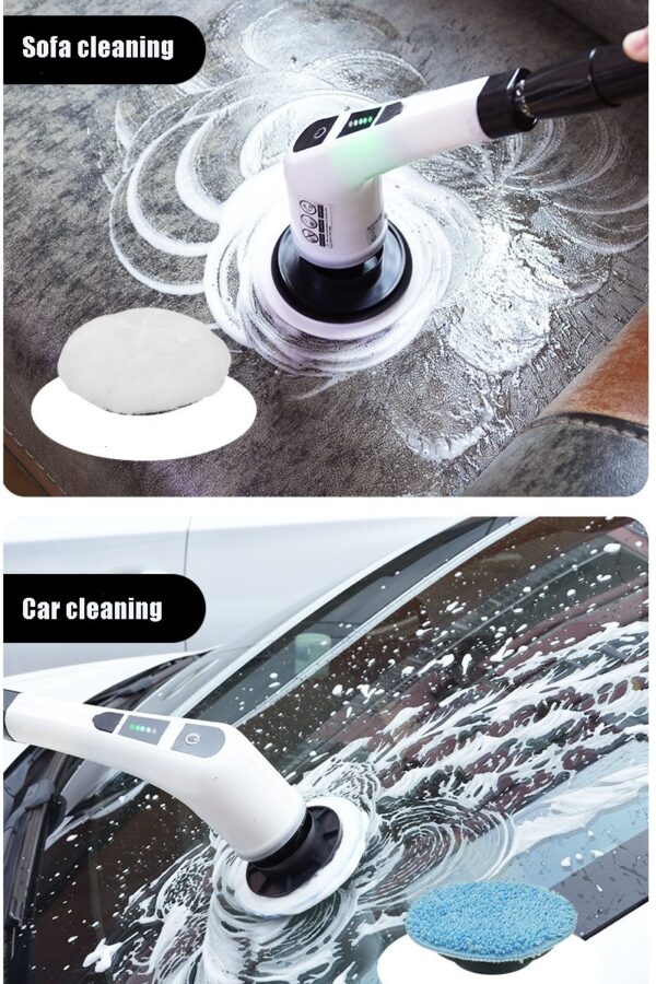 فرشاة تنظيف كهربائية دوارة لتنظيف الحمام والبلاط بسهولة