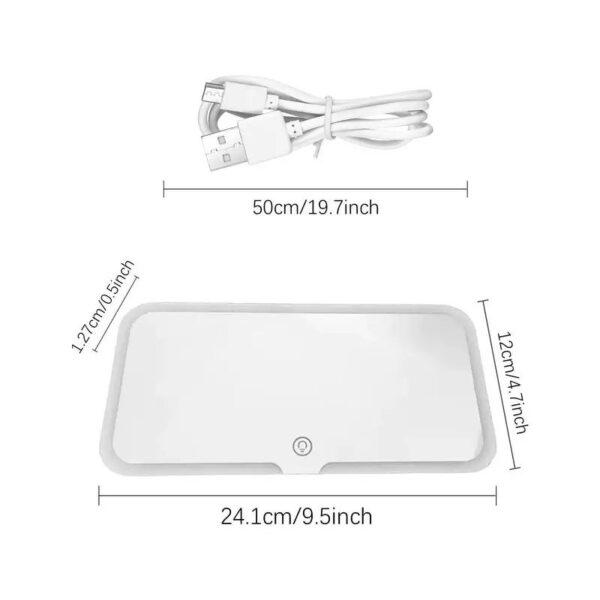 مراة فانيتي للسيارة مع اضواء